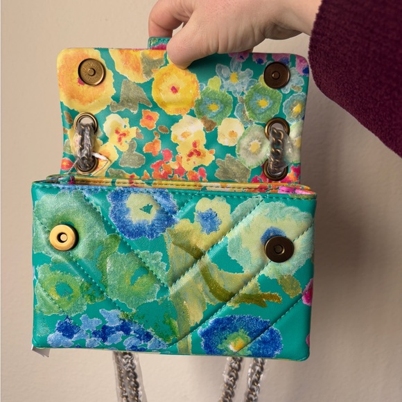 Kurt Geiger London mini Kensington floral leather bag - Picture 10 of 12